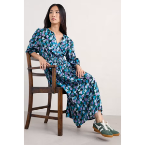 Seasalt Fawn Organic Cotton Waisted Midi Dress